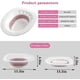 thumbnail image 2 of Foldable Sitz Bath For Toilet,seat Sitz Bath Basin For Pregnant Women,hemorrhoids,elderly,fits Universal Toilets And Commode Chair (pink), 2 of 5
