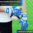 thumbnail image 2 of Obbsen Kids&Youth Soccer Goalie Gloves, Soccer Goalkeeper Gloves, Strong Grip Goalkeeping Gloves with Finger Protection, 2 of 7