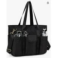 thumbnail image 4 of Canvas Tote Bag for Women With Pockets, Kabaqoo Work Crossbody Everyday Satchel, Purses Shoulder Tote Bag, 4 of 9