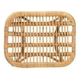 thumbnail image 6 of bali & pari Bernardo Rattan BOHO Ottoman, Natural Brown, 6 of 8