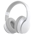 thumbnail image 1 of Auriculares Rockpapa E7, Bluetooth, over ear, inalámbricos, plegables, con micrófono incorporado, estuche, blanco y gris, 1 of 3