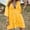 Yellow, variant on Women's Contrast Lace Bathing Suit Cover Up V-Neck Swimsuit Coverups Loose Swimwear Beach Dress Beachwear
