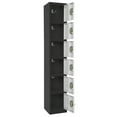 thumbnail image 3 of AdirOffice ALHI629206BW Steel Storage Locker, 6 Tier, 12 x 12 x 72 in., Black Body & White Doors, 3 of 8