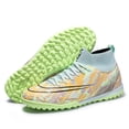 thumbnail image 3 of Zapatos de fútbol para hombre, calzado de entrenamiento profesional, antideslizante, ultraligero, tobillo alto, Unisex, FG/TF, 3 of 5