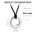 thumbnail image 2 of Cremation Jewelry Urn Necklace for Ashes for Women Men, Circle of Life Eternity Memorial Pendant Ash Jewelry, 2 of 7