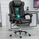 thumbnail image 2 of Silla Ejecutiva Ergonómica con Altura Ajustable de Escritorio Sillón para Oficina con 2 Puntos de Masajes Y Reposapies con Ruedas Giratorias 360 Grados Lumax  Color Negro, 2 of 7