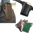 thumbnail image 2 of Mens Leather Vintage Waist Bag Sheath Belt Clip Phone Travel Cell Case Cover Belt Pouch Purse Bag, 2 of 8