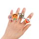 thumbnail image 3 of 10/20PCS Cute Halloween Glowing Rings Glow Bracelet Christmas Ghost Pumpkin Snowman Child Kids Gift Halloween Party Decoration, 3 of 5