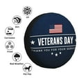 thumbnail image 4 of Logiee Happy Veterans Day Print Spare Tire Cover, Universal Wheel Protectors,Waterproof Dust-Proof UV Sun Wheel Tire Cover,Fit for SUV, RV, Travel Trailer, Truck-14 inch, 4 of 6
