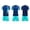 Blue3, variant on Soccer Jersey and Shorts Set for Boys, Breathable Quick-Dry Team Sport Training Uniform for Kids 4-13Y
