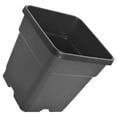 thumbnail image 3 of 5Pcs Plastic Planter Pots, 10 Gallon Black Flower Square Pot for Garden Yad Office with Drainage Hole, 3 of 7