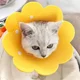 thumbnail image 5 of Collar de recuperación para gatos con conos con diseño de flores, suave para la curación de heridas de gatos, cono protector después de la cirugía, collares isabelinos, 5 of 5
