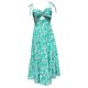 thumbnail image 3 of WILLBEST Vestido Lino Para Mujer, Moda Informal, Estampado, Tirantes, Sin Mangas, Vestido Largo, Falda Informal, 3 of 3