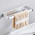 thumbnail image 3 of Kearding Soporte de pared multifuncional de Metal para toallas, soporte para rollo de papel higiénico para cocina y baño Decoración del hogar negro, 3 of 6
