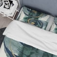 thumbnail image 4 of Designart 'Mettalic Indigo and Gold II' Geometric Duvet Cover Set, 4 of 4