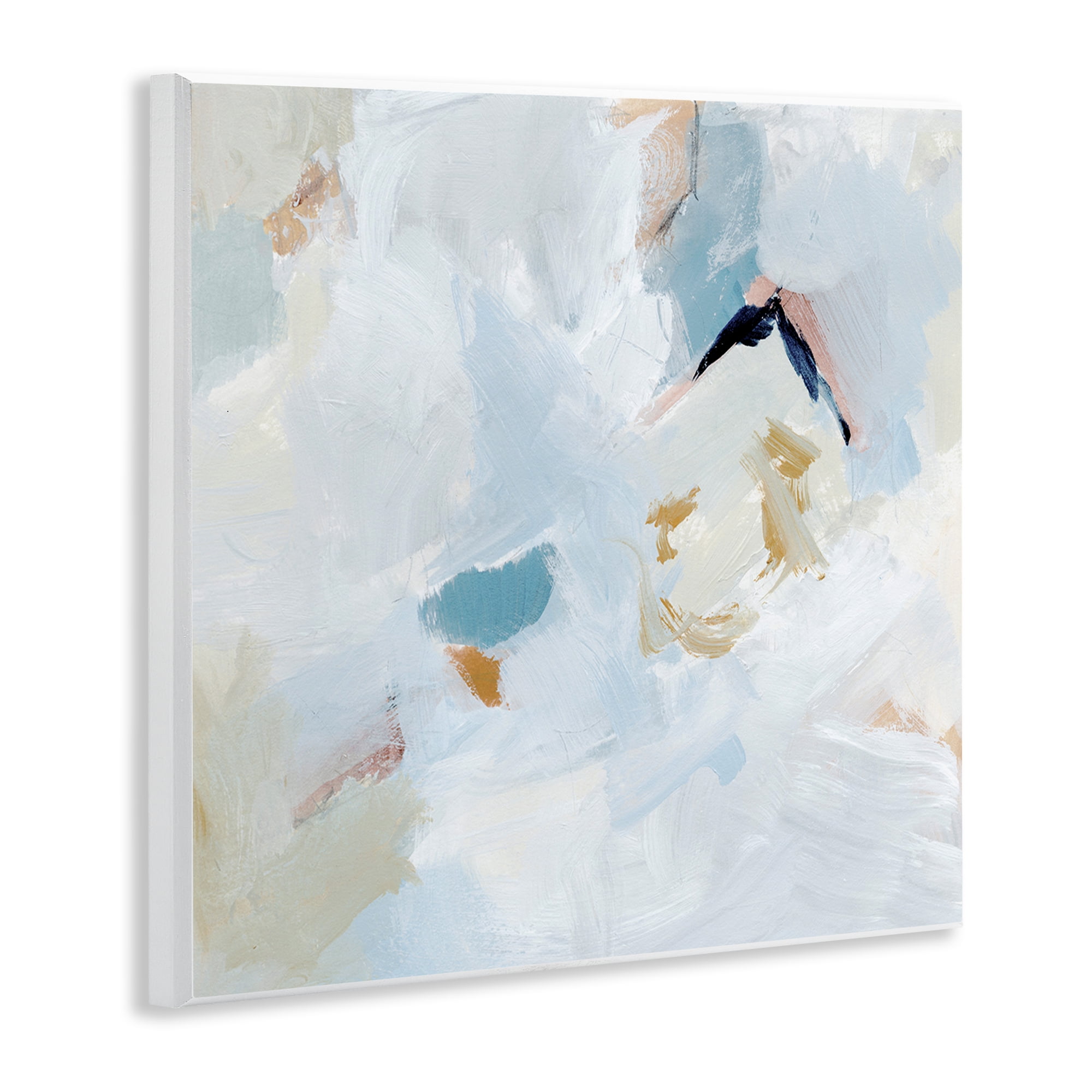 Stupell Industries Soft Subtle Abstraction Abstract Painting Unframed Art Print Wall Art, 12 x 12