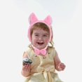 thumbnail image 2 of Cat Animal Costume Accessory Cat Ear Headband for Decor 1Set Pink Soft Fabric, 2 of 4