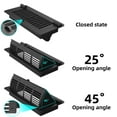 thumbnail image 4 of 2Pack 2-in-1 Vent Deflectors & Floor Vent Covers, Adjustable Floor Register 4x10, Air Vent Deflector for Home Floor, Office, Ceiling, Tool-Free Install, Black,, 4 of 7