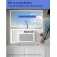 DELLA 5000 BTU Window AC, Energy Saving, Quiet, Cools Up to 550 Sq. Ft