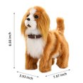 thumbnail image 2 of Electronic Interactive Dog Pet Toy Walking Barking Plush Realistic Lifelike Animals Animated Stuffed Puppy Dog Toy, 2 of 9