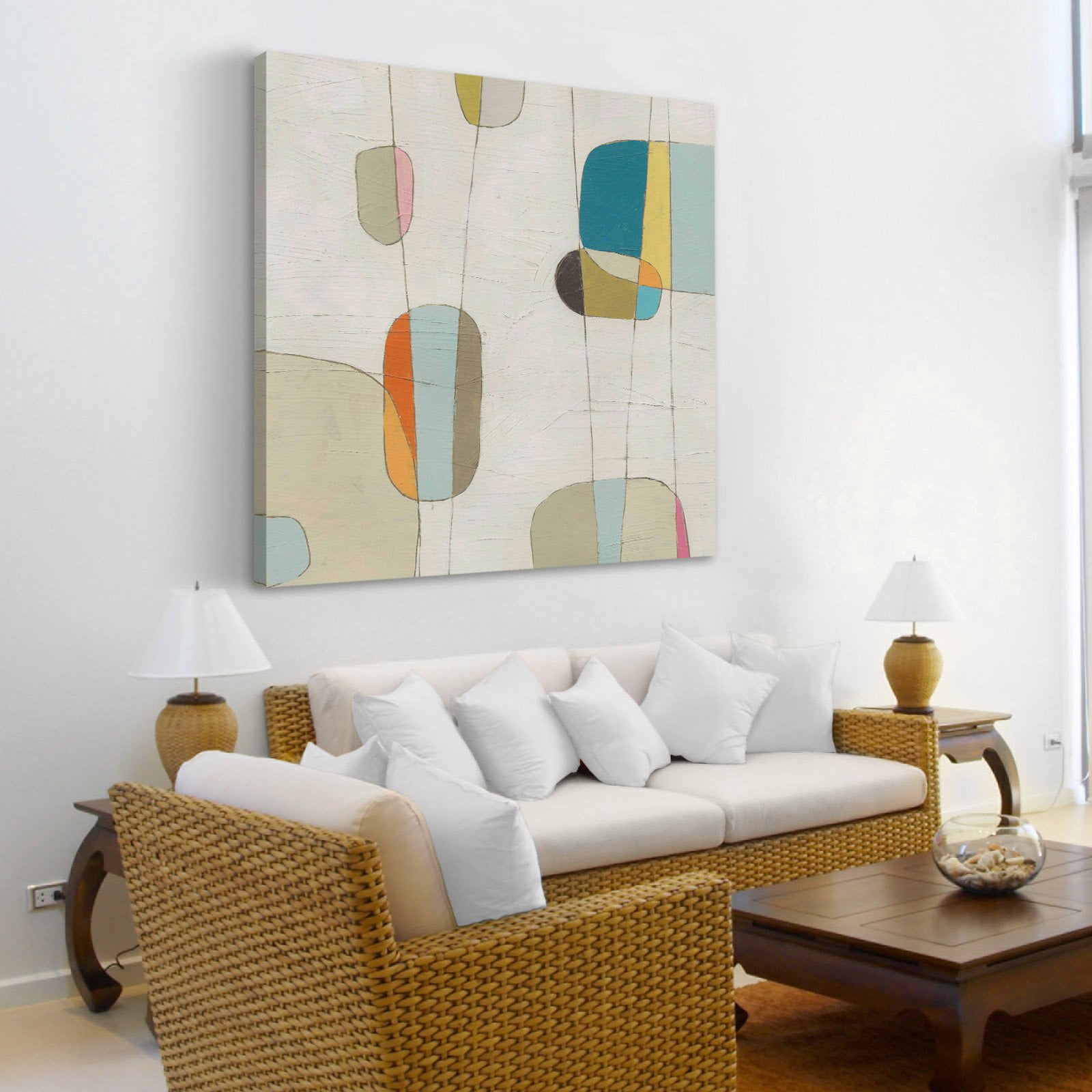 Marmont Hill "Molecular Motion II" Painting Print on Wrapped Canvas