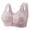 Gray, variant on Turilly Bras Womens Lace Front Closure Wireless Bra Gathered Breathable Comfort Everyday Bras