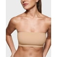 thumbnail image 3 of Women's Inbarely Strapless Bandeau Bra Bralette Tube Top Seamless Stretchy Unpadded Bras Tops, 3 of 5