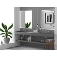 thumbnail image 3 of Juniper 84" Stone Wall-Mounted Bathroom Sink in Matte Gray, 3 of 6