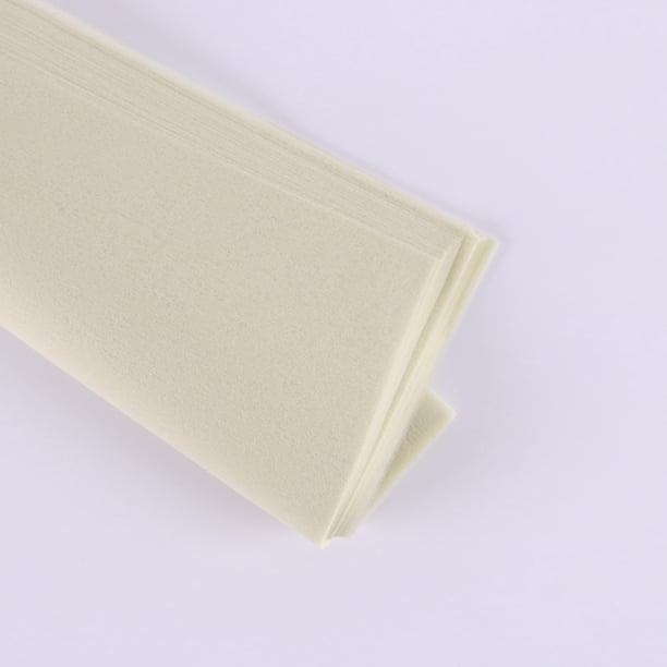 Nvzi cotton paper single color semi transparent non-woven fabric lining paper, bouquet hand held paper, pleated paper 50 * 50cm (off white)