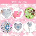 thumbnail image 5 of 1 Acrylic Double-sided Super Flash Crystal Diamond Painting Captures Scenery Sun Moon Heart Tree Pattern DIY Wind Chimes, 5 of 5