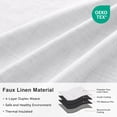 thumbnail image 5 of KoshiMe Faux Linen 100% Blackout Curtains for Living Room Bedroom,90 Inch Long Thermal Insulated Back Tab Window Curtains,BrightWhite, 5 of 7