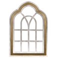 thumbnail image 1 of homeroots home decor 383243 Distressed White and Gold Cathedral WindowWall Decor, 1 of 1