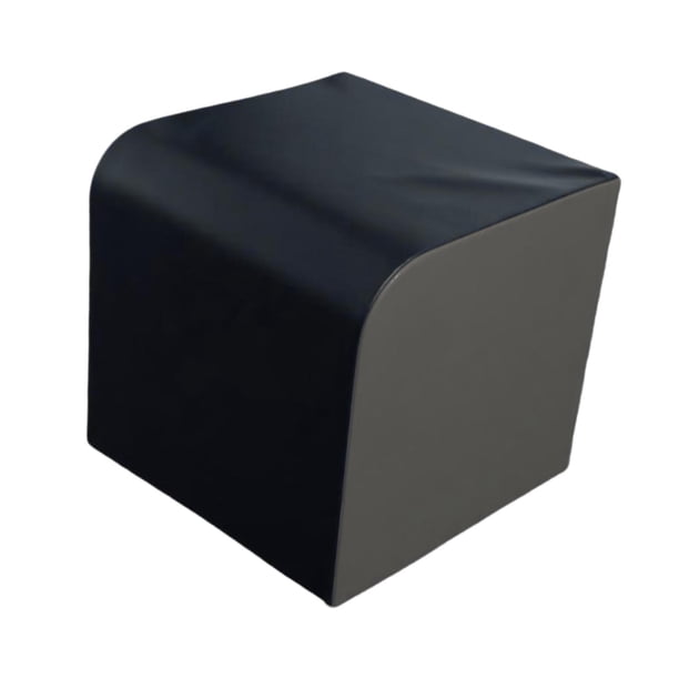 Almohadilla para elevación de cadera, caja de entrenamiento de glúteos, máquina de cadera multifuncional portátil y antideslizante gris negro