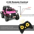 thumbnail image 4 of Topbuy Pink 12 V Jeep Car Powered Ride-On with Remote Control, 4 of 10