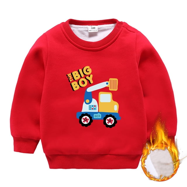 Chandail à Capuchon et Chandails en Molleton pour Filles Chandail pour Enfants Col Rond Manches Longues Idéal pour l'Hiver