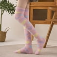 thumbnail image 6 of Roncen Womens Thigh High Fuzzy Socks Warm Winter Over Knee High Long Heart Print Fluffy Cozy Fleece Socks, 6 of 7