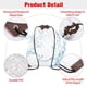 thumbnail image 5 of 2 piezas de bolsa de cordón transparente de PVC, mochila con cordón impermeable, bolsa de almuerzo transparente, mochila pequeña transparente para estadios y eventos deportivos, 5 of 6