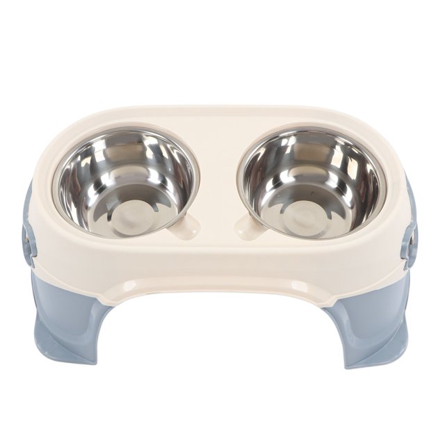 Raised Pet Bowls With Neck Guard, Slip Bottom, Removable, Stable, Elevated Cat Bowls For Home