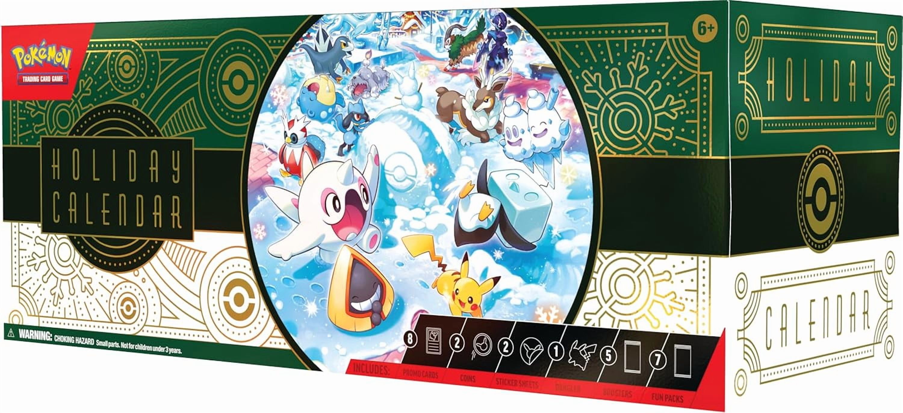 Pokemon TCG: 2024 Holiday Calendar (8 Foil Promo Cards, 5 Booster Packs & More)