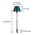 thumbnail image 3 of Kiven Dimmable Clip-on Desk Lamp, Decorative Clamp Lamp with 8.2FT Plug in Cord and Chain Switch, 1-Light Nightstand Lamp Adjustable Height for Bedside Desk Office Reading DZTD0642-GN, 3 of 7