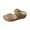 Brown, variant on Studded Summer Slides, Flat Sandals for Women Dressy, Women's Rivet Wedge Flat Sandals Round Open Toe Platform Slides Summer Beach Comfortable Boho Shoes Flats Sandal, Brown 7