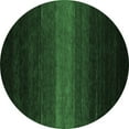 thumbnail image 1 of Ahgly Company Indoor Round Abstract Emerald Green Contemporary Area Rugs, 3' Round, 1 of 4