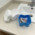thumbnail image 4 of Estuche de viaje para dentaduras postizas, compacto, con limpieza y almacenamiento para protectores bucales, 4 of 4