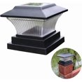 thumbnail image 5 of Solar Post Post Light Waterproof Outdoor Cap Lights Decorative Fence Lamps for Patio Garden Outdoor Paved Pathway (Black), 5 of 5