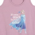thumbnail image 3 of Disney Frozen 2 - It's So Much Fun Being A Sister Elsa - Women's Racerback Tank Top, 3 of 5