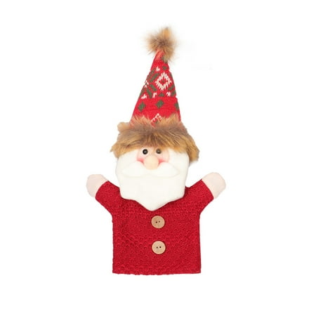 

huanledash Elk Design Christmas Wine Bottle Cover Dust-proof Cloth Festive Ambience Wine Bottle Pouch for Restaurant