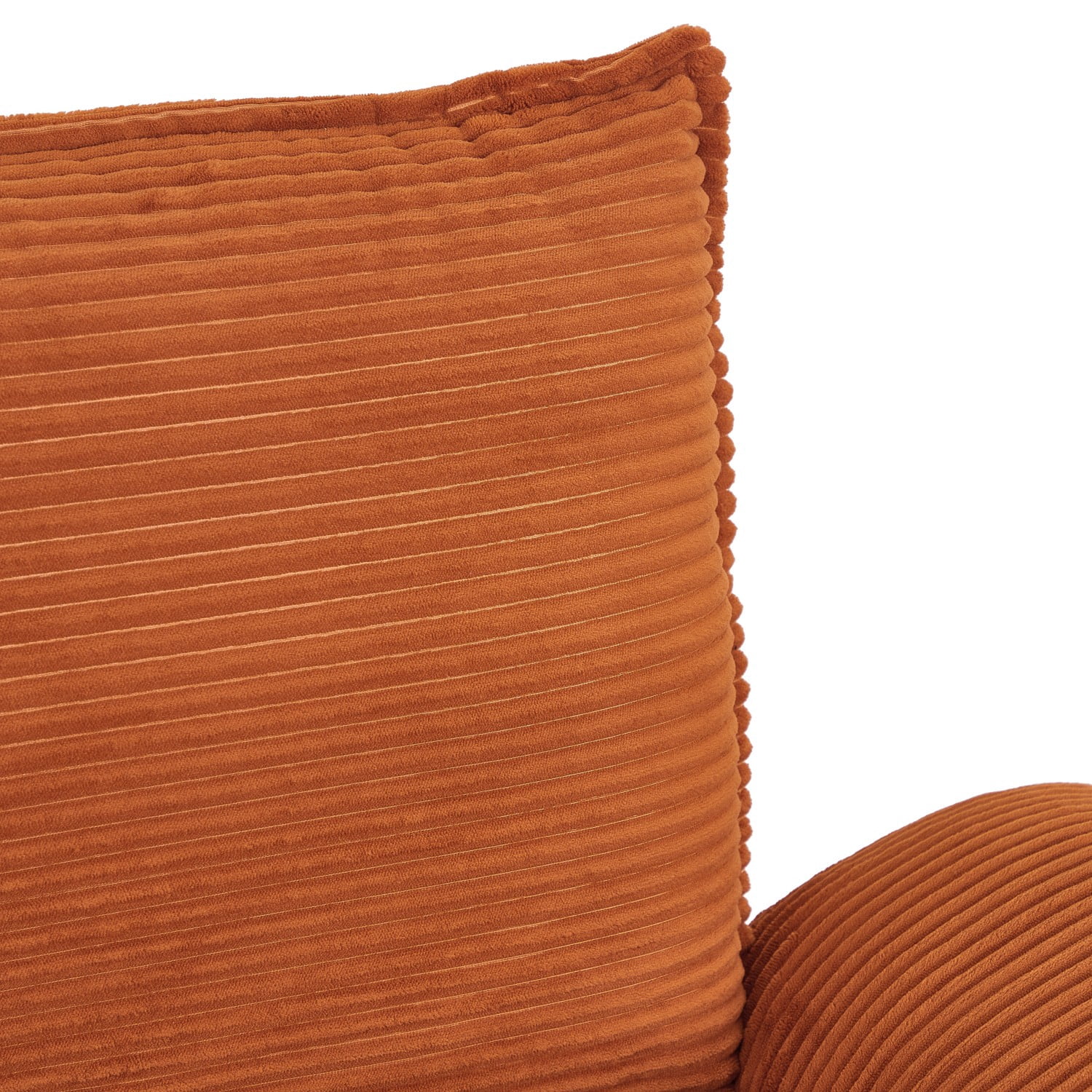 Gewnee Corduroy Fabric Modular Sofa Upholstered Modern Sofa, 3 Seater Comfy Couch With Tea Table Storage Ottoman for Bedroom and Living Room, Apartment, Bedroom, Dorm, Office,