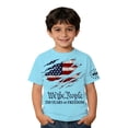 thumbnail image 2 of CCRFTGI American Flag Shirts for Kids Boys Girls Size 7 Patriotic Casual 4th Of July We the people American Flag Stars Striped Outfits Freedom Summer Tops Festival T-Shirts Light Blue 2-3 Years, 2 of 4