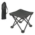 thumbnail image 2 of Foldable Camping Stool with Footrest for Adults, Small Chair, Foldable Stool for Black with Bag, 2 of 9