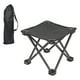 thumbnail image 2 of Taburete de campamento Taburete plegable portátil Silla pequeña Reposapiés Asiento Taburete plegable para acampar Taburete plegable para exterior Play Negro con bolso, 2 of 8